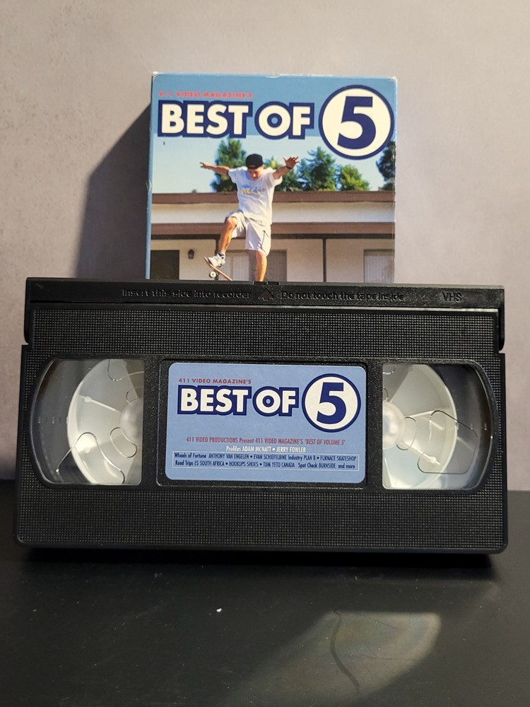 411 Video Magazine VHS Bundle Lot of 5 Skate Videos Vintage Rare