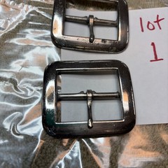 NORTH & JUDD MANUFACTURING CO. Set Of Two Buckles NOS 2 1/4 Across 1.5 Inside