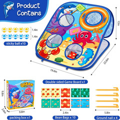 Animal Bean Bag Toss Game Toy Outdoor Toss Game, Family Party Party Supplies for