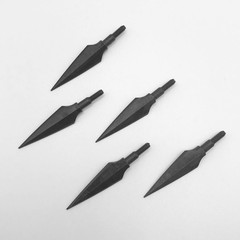 12/24X Traditional Broadheads 150 Grain Archery Arrowhead for Hunting and Target