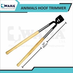 34″ Heavy Duty Animal Hoof Trimmer With Wooden Handle And 5″ Black Cutting Head