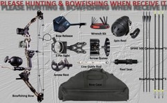 Compound Bow Fishing Combo Kit 20-70 LBS Hunting Bow with Bowfishing Arrow &Reel
