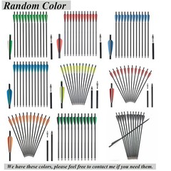 12PCS 20 Inch Hunting Crossbow Bolts Mix Carbon Arrows Archery Crossbow Shooting