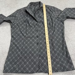 Kerrits Jacket Womens XL Stretch Competitor Show Coat Gray Geometric Zip Pockets