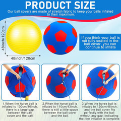 48 Inch Giant Herding Ball with Cover anti Burst Ball Please Watch VCR for How t