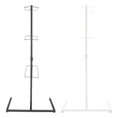 30.3*20*62.5inch Multi-Tier Black Free Standing Saddle Rack With 5* Footpads