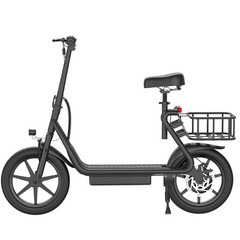 AOVOPRO Electric Scooter Adults Foldable Scooter – Seat & Carry Basket E Mopeds
