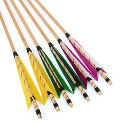 12X 32″ Wooden Arrows 5″ Feather Traditional Bow Archery Longbow Hunting Target