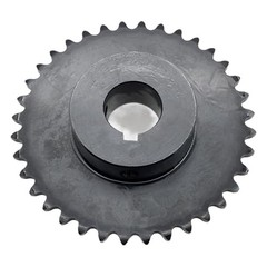 #35 Roller Chain Sprocket Type B 1 inch Bore 36 Tooth, Hardened Antirust 1045