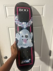 DGK Iced Out Boo Ghost Skateboard Deck Bling 8.25