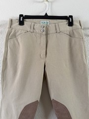 Dover Saddlery Wellesley Competition Riding Pants 30/10 Breeches Knee Patches