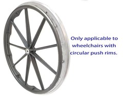 1pair Wheelchair Push Rim Covers,Silicon Wheelchair Wheel Covers (Black) Black