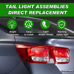 Tail Light Compatible with 2013 2014 2015 Chevy Malibu LT LS Eco 2016 Limited Re
