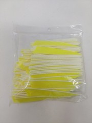 100 Pack Gateway Feathers 4″ Right Wing: Shield Fluorescent Yellow 400RSSFY
