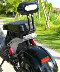 Max Load 550 IBS Fat Tire Electric Scooter 4000W Motor Max Speed 40MPH Black