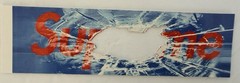 Supreme Shattered Glass Hole Art Dealer Box Logo Sticker SS26