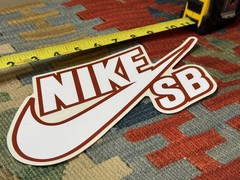 Vintage Nike SB Logo 10in Sticker Large Skateboarding Decal Rare Authentic