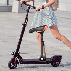 NEW Electric Scooter Seat Adjustable Saddle for Xiaomi M365 Scooter Red + Black