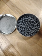 Vintage Beeman Perfect Rounds.20 Caliber 5mm Lead Airgun Shot Tin Made W.Germany