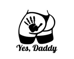 Yes Daddy die cut vinyl decal sticker car auto window