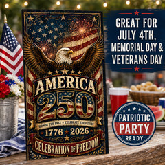 America 250 Cornhole Board Wraps Patriotic Eagle Vinyl Wraps 24×48 Set of 2