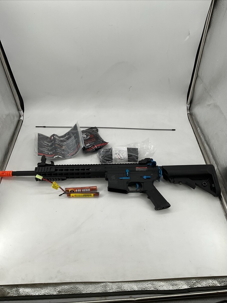 Lancer Tactical Gen 2 M4 Keymod 350 FPS Black Electric AEG Airsoft Rifle (A123)