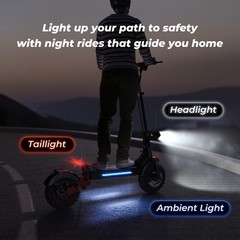 Electric Scooter Adults 1000W 11» Off Road E-scooter 28MPH Fast Speed 48V 15Ah