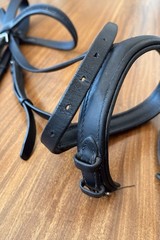 Otto Schumacher Horse Size (2) Black Bridle Swarovski Fabric Crystal Browband