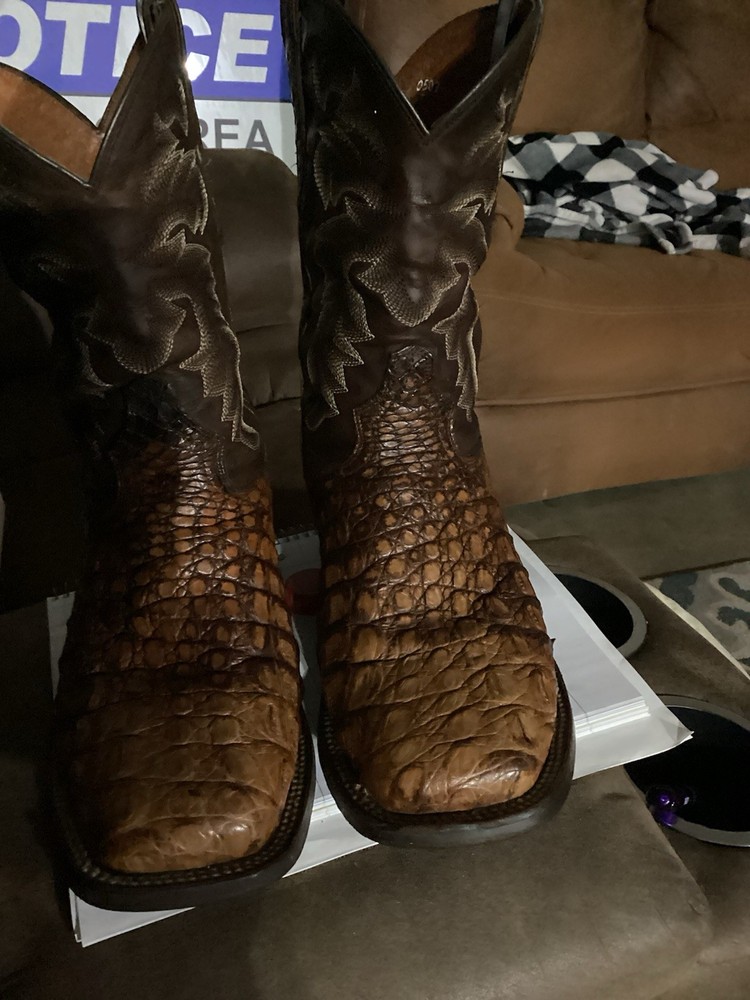 Tony Lama Men’s Brown Western Equestrian Boots US Size 10.5 MPN 0502