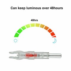 12/6Pcs Archery LED Lighted Nock Tail 6.2mm For Compound Bow Hunting Arrow Nocks