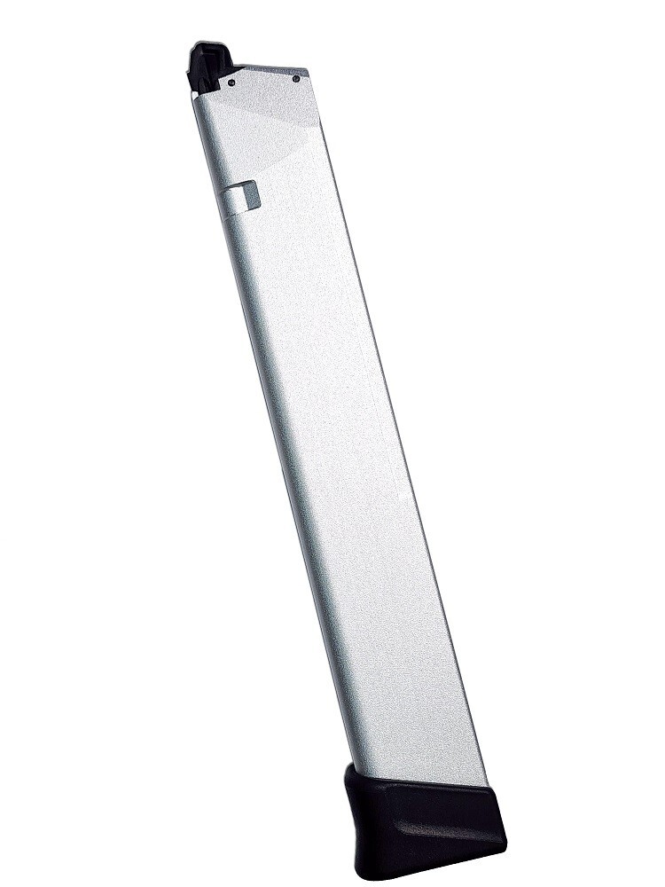TTI Airsoft 50Round Full CNC Light Weight Aluminum Airsoft Glock Magazine Silver