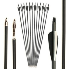 28/30/32 inch Archery Carbon Arrows Spine 500 OD 7.8mm for Compound&Recurve Bow