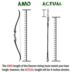 Archery Strings 53/54/57/58 inch Bowstring 12 Strands Recurve Bow Hunting Tool