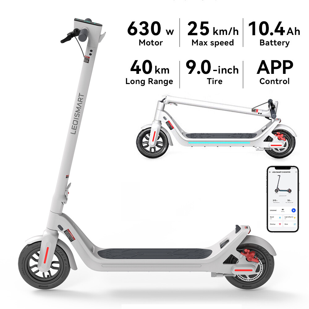 40KM 630W ELECTRIC SCOOTER ADULT LONG RANGE FOLDING ESCOOTER URBAN COMMUTER