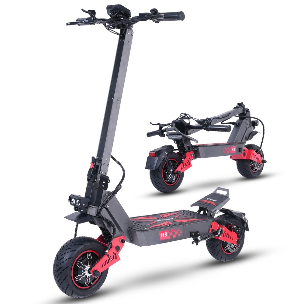 11» Electric Scooter 6000W Dual Motor 60V 30Ah 50Mph E-Scooter Folding Off Road