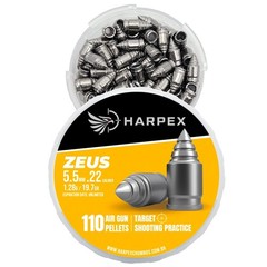 HARPEX Zeus 110 Count DRILL Spiral Pointed 5.5mm .22 Caliber Airgun Pellets