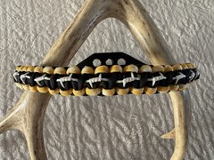 Black, Yellow And White Bow Wrist Sling