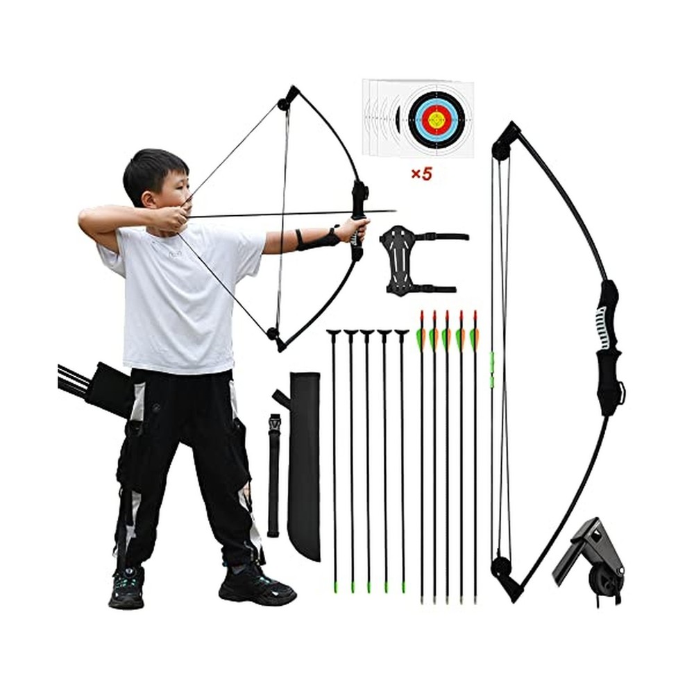 Runzkzy Bow and Arrow for Teens Beginner Archery Set for Youth Bow and Arrow …