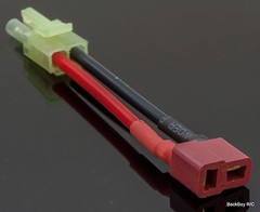 Mini-Tamiya Male to Female T-Plug (Deans’ Style) Adapter – AirSoft Configuration