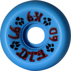 DOGTOWN K-9 60mm 97a NEON BLUE WHEELS SET