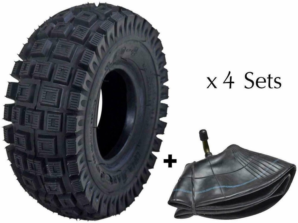 4pcs 3.00-4 260X85 Tires+Inner Tube For Scooter Razor E300 E325 Pocket Bike Quad