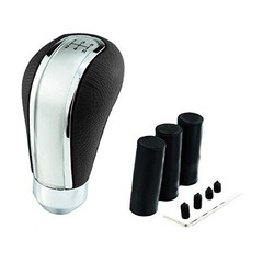 Silver 5 Speed Shift Knob—Aluminum Alloy Car Gear Stick—Weighted Shift Knob