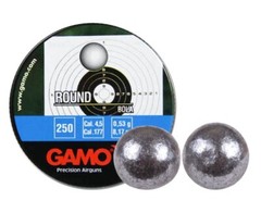 GAMO 250 Count ROUND BALL 4.5mm .177 Caliber Air Rifle Training Pellets