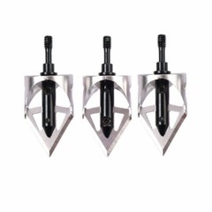 Broadheads Fixed Blade100 Grain 360 Cut Hunting Archery Arrow Tip 3Pack 3 Color