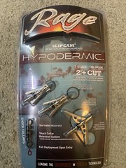 Rage Slipcam Hypodermic 2 Blade 100 Grain 2″ Cut Broadhead