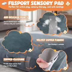 Sensory Crash Pad for Kids Autism Therapy Mat Foam Crash Pad 4×4 Ft Soft Play Ma