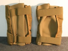 USGI Military USMC Surplus Army Elbow Pads, Coyote Brown w/ Black, Large, MINT