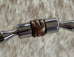 Short Shank 5” Mouth Comfort Jointed Snaffle Copper Rollers Horse Bit
