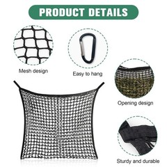 WTYPOPK 2 PCS Slow Feed Hay Nets for Horses 31.5″ x 35.4″ Large Capacity Hay…