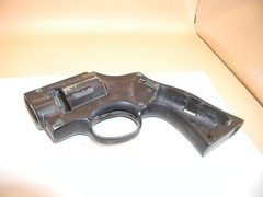 Crosman 38T Revolver – Frame and Side Plate, Black